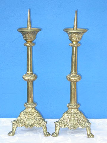 Brass candlesticks