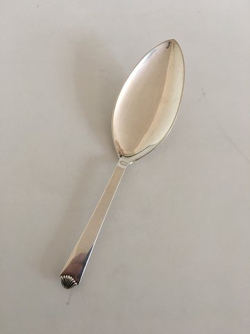 Hans Hansen Arvesølv No. 4 Sterling Silver Oval Serving Spoon / Server