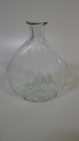 1800-tals lommelærke af lyse grøn glas