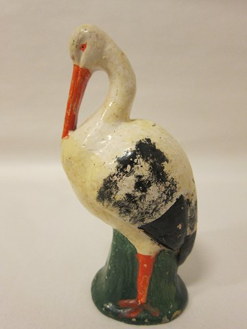 Money box, antique
The box is made of clay and has the shape of a stork, about 1800-tallet
H: 16cm
