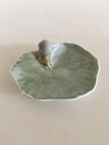 Royal Copenhagen Art Nouveau Leaf dish with Snail No. 6/2478