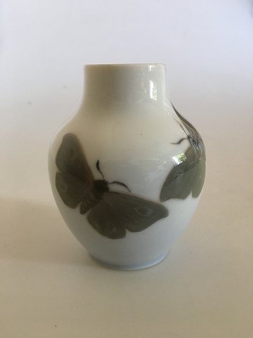 Royal Copenhagen Art Nouveau Vase No. 318/45a with Moths decoration