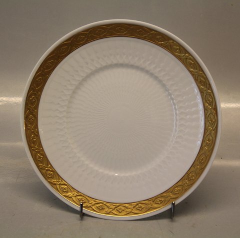 Kongelig Dansk Viftestellet, Guld 414-11519 Tallerken 25,5 cm (1114624)