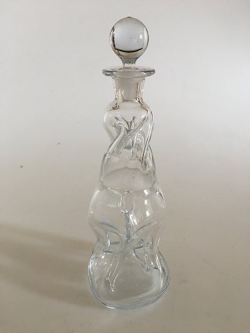 Holmegaard / Kastrup Glassworks Kluk Kluk Decanter with Lid.