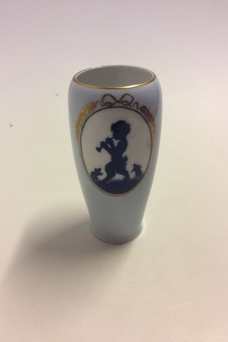 Royal Copenhagen Art Nouveau Vase with Faun and mouse by Else Hasselriis No  
1965 / 235