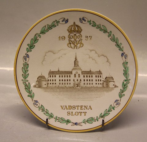 Vadstena Slott Sverige 1957 Platte 20 cm