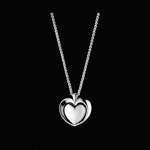 HEARTS OF GEORG JENSEN pendant and chain in sterling silver