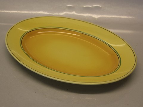 Gertrud Aluminia Yellow tableware 1814 Oval serving platter 32 cm