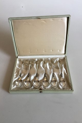 W. & S. Sorensen Sterling Silver Crown Set of 6 pcs. Tea Spoones