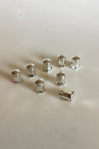 Cartier Sterling Silver Set of 8 Salt Shakers