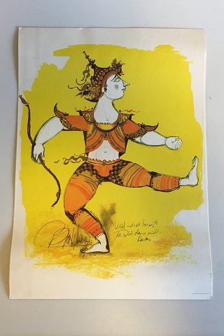 Bjorn Wiinblad Print of Dancer