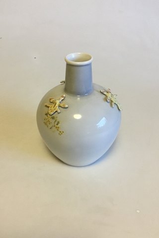 Royal Copenhagen Thorkild Olsen Vase decorated with Orchids