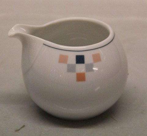 Marakesh B&G White base, coloured Squares  B&G Porcelain 303 Creamer 6.5 cm  
(189)
