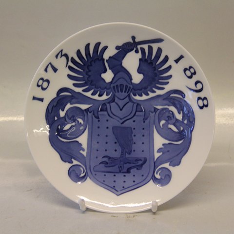 #23 Royal Copenhagen Collector Plate 1873-1898. Comm. by the wine-merchants I.C. 
Teilmann