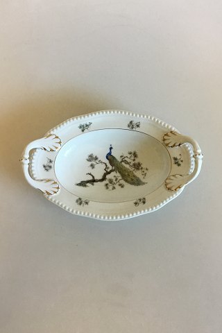 Rosenthal Bavaria Coffee Set with Peacocks Oval Cake Dish with handles