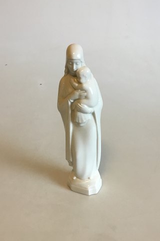 Royal Copenhagen Blanc de Chine Standing Madonna with child No 3658