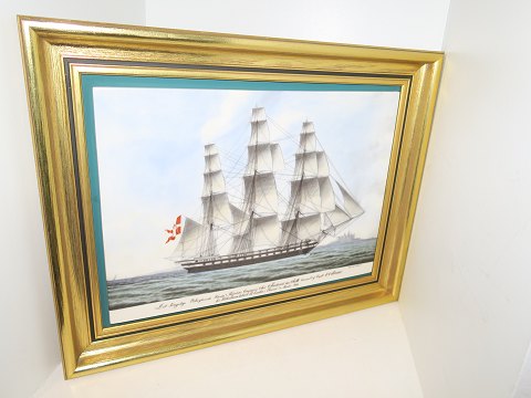 Bing & GrondahlPorcelain painting, sailboat