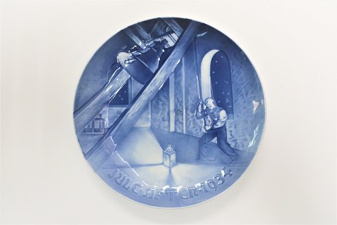 Bing & Grondahl. Christmas plate 1934. Diameter 18 cm. (1 quality)