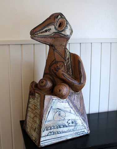 Royal Copenhagen B&G Art Pottery Huge Unique B&G 1976 Figural composition ca 80 
x 40 cm Sten Lykke Madsen