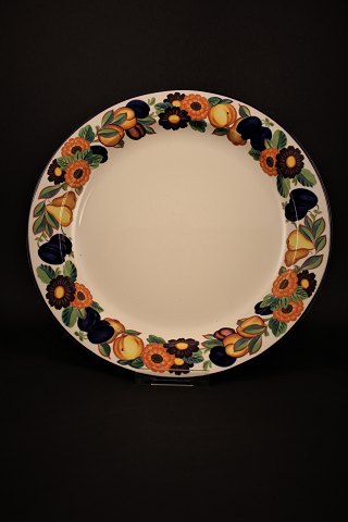 Royal Copenhagen "Golden Summer" dinner plate, Dia: 24cm.
#1739624.