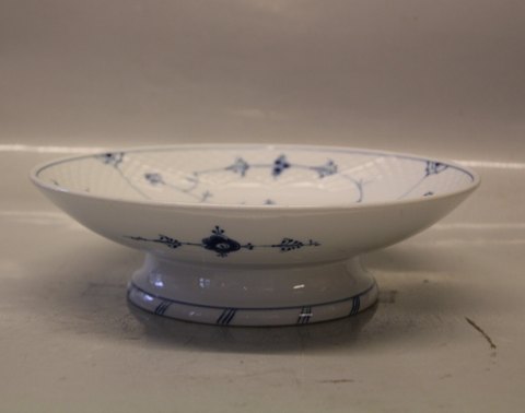 Bing & Grøndahl  Blåmålet  Hotelporcelæn 1064 B&G Stor skål på fod 7 x 24.5 cm