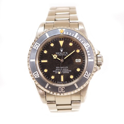 Rolex Seadweller tropic dial ref. 16660. Box & 
Zertifikat. Datiert 22.12.1986. D: 40mm