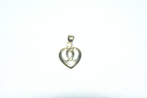 Heart pendant in 8 carat gold