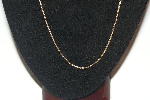 Anchor Faceted necklace in 14 carat gold