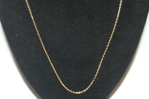 Anchor Faceted necklace in 14 carat gold