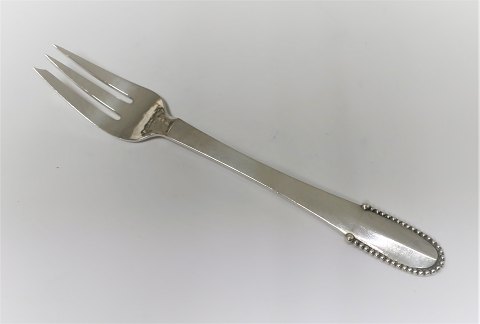 Georg Jensen. Silver cutlery. Sterling (925). Beaded. Cake Fork. Length 14.3 cm.