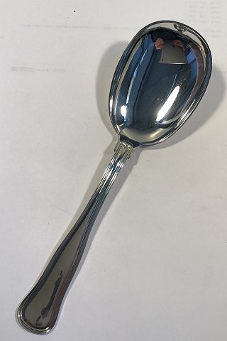 Cohr Silver Dobbeltriflet Old Danish Serving Spoon Large