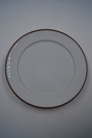 Brown Domino Danish porcelain, dinner plate 25.5cm