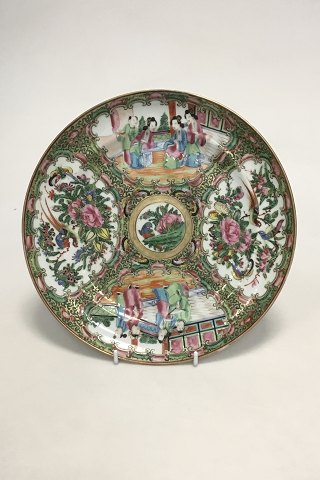 Chinese Canton (gold and green) plate.