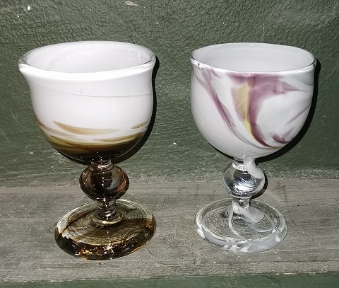 Two Cascade glasses from Holmegaard Glasværk