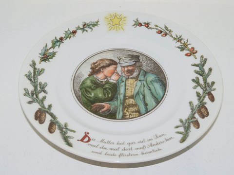 Peters ChristmasLarge side plate 19 cm. - Motive 2 German Language