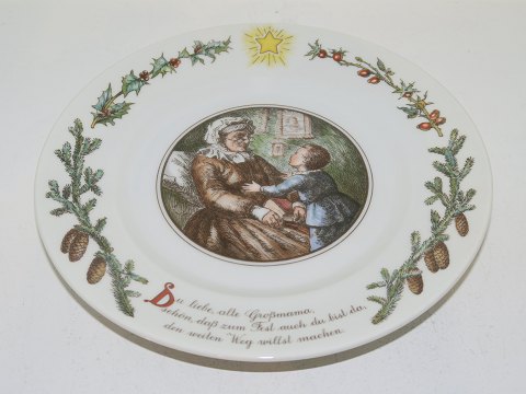 Peters ChristmasLarge side plate 19 cm. - Motive 5 German Language
