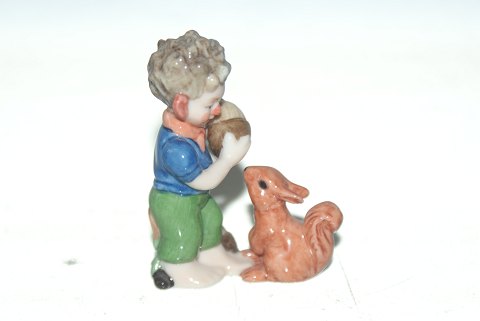 Royal Copenhagen figure from the Troll series, troll child with squirrel.
SOLD