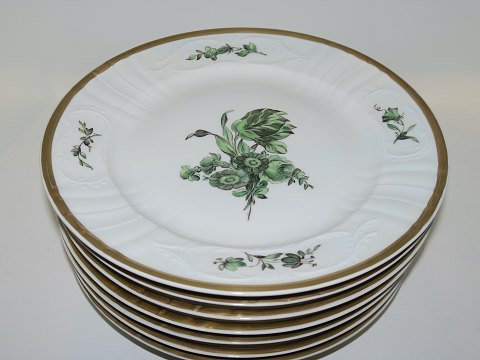 Green Flower Juliane Marie with gold edge
Dinner plate 25.7 cm.