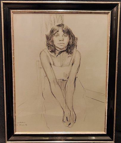 Carl Fischer; A charcoal drawing