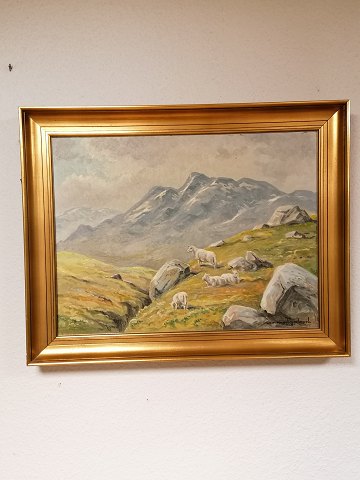 Leif Ragn Jensen Oil on canvas Motif from Norway