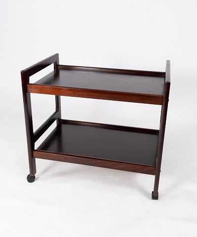 Trolley table in mahogany of danish design from the 1960s. 
5000m2 showroom.
