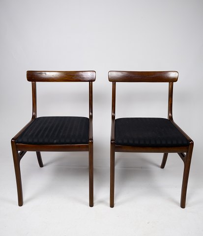 A pair of Rungstedlund dining chairs - Mahogany - Ole Wanscher - P. Jeppesen