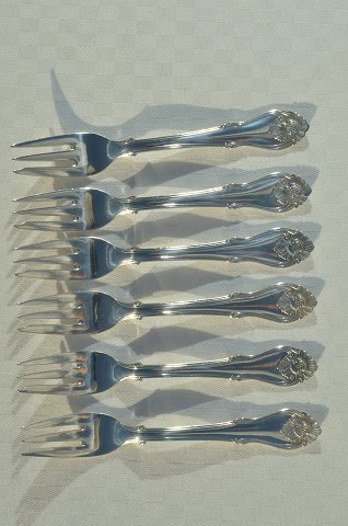 Rokoko silver cutlery Pastry fork