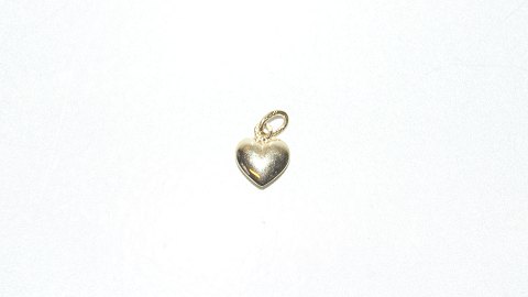 Elegant pendant / charms Heart in 14 carat gold