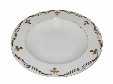 White with Gold Garland Art NouveauSoup plate 23.0 cm.