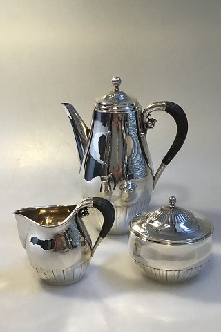 Georg Jensen Sterling Sølv Cosmos Mokkakande med fløde & sukker No 45