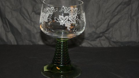 Red wine glass # Clear glass with grape