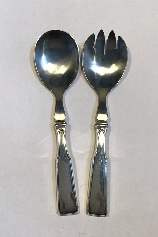 Hans Hansen Arvesølv No. 2 Silver/Steel Salad Serving Set