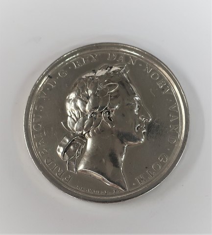 Sølv medalje i anledning af Frederik V