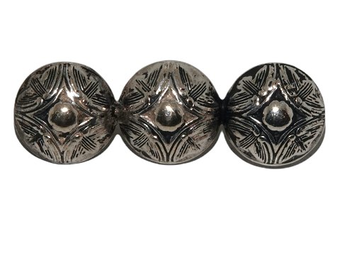 Brooch made of three 18th century silver bottoms